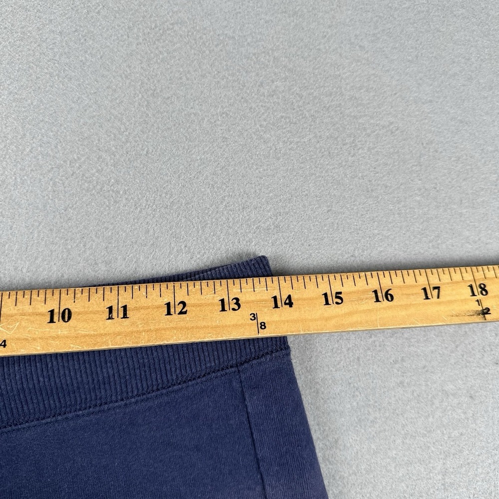 Vtg 90s Abercrombie & Fitch Sweat Shorts Women's Medium Blue University Cut Off - Picture 10 of 16